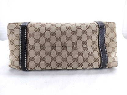 GUCCI GG Canvas Tote Bag, Sherry Line A