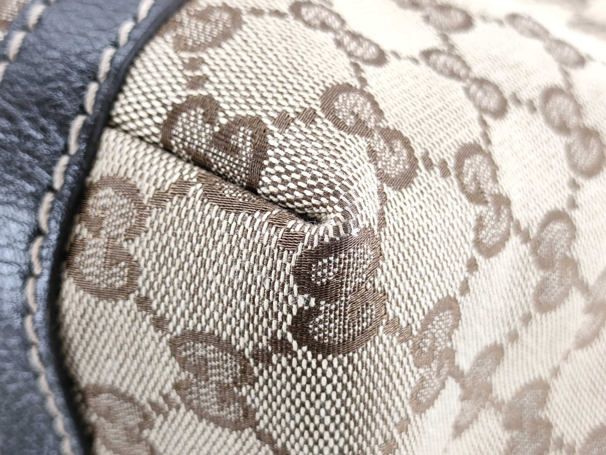GUCCI GG Canvas Tote Bag, Sherry Line A