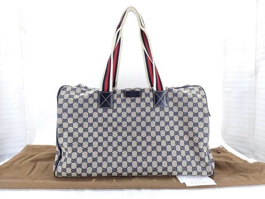 GUCCI GG Canvas Sherry Boston Bag/146310 Boston Bag