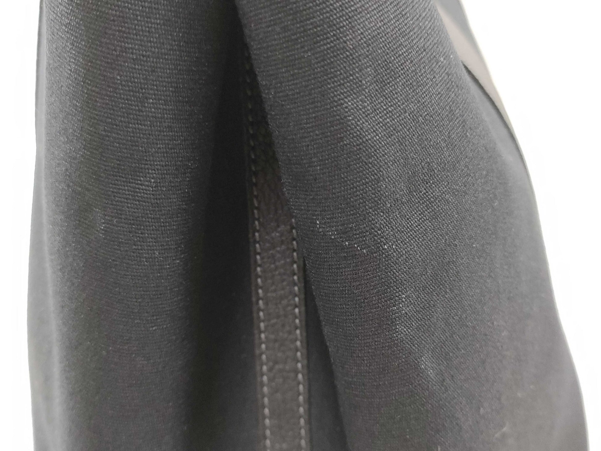HERMES Garden Party PM Black Toile Tote Bag with □I Stamp