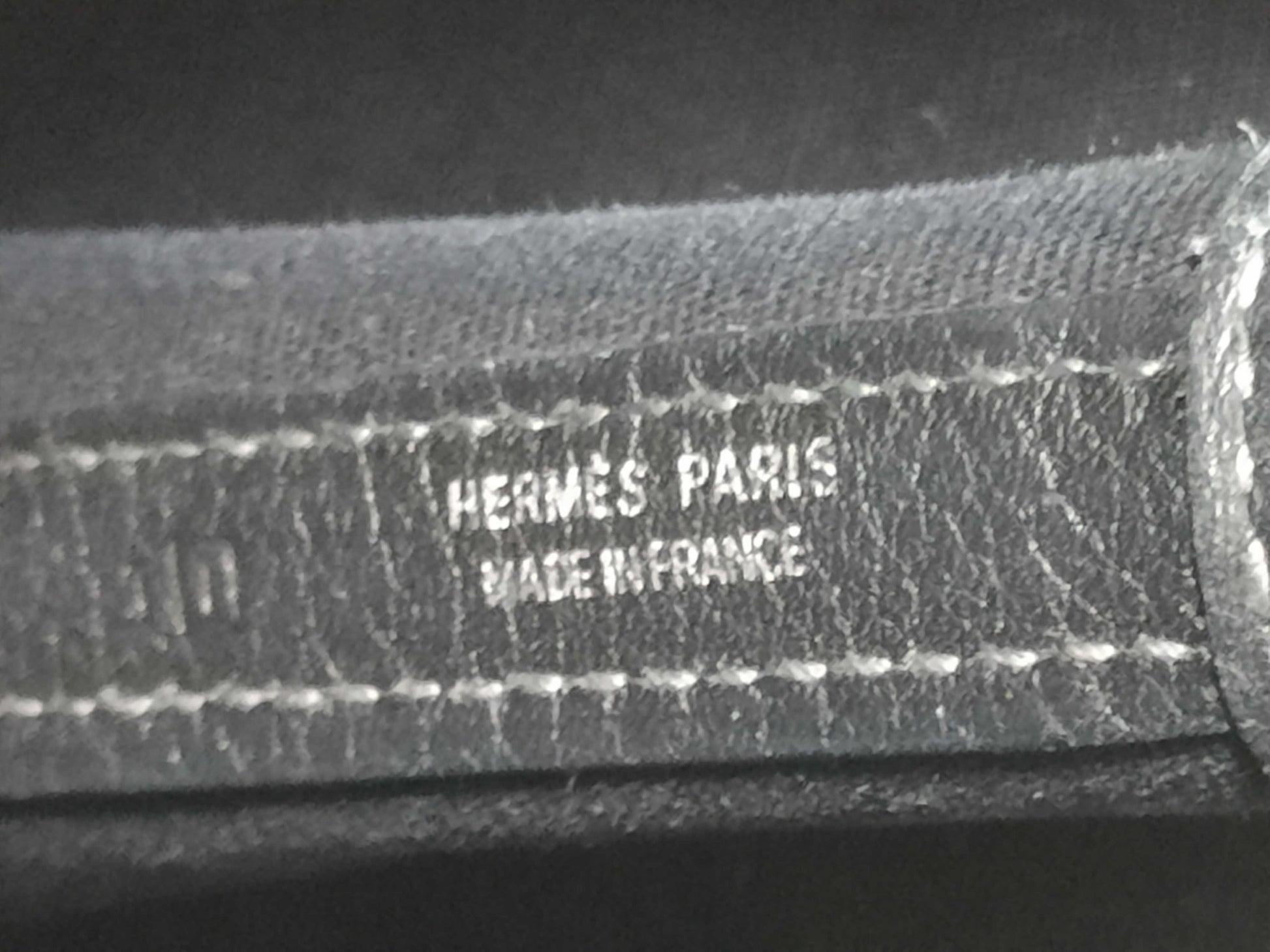 HERMES Garden Party PM Black Toile Tote Bag with □I Stamp