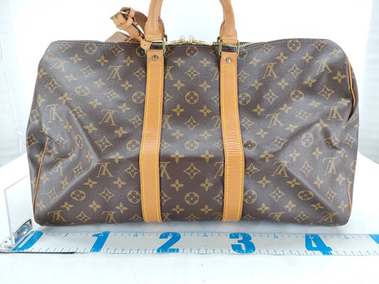LOUIS VUITTON RFID Unverified 891FC Monogram Louis Vuitton Keepall 45 Monogram Boston Bag Boston Bag