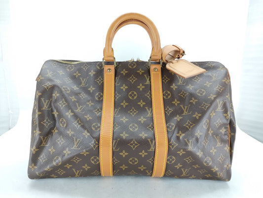 LOUIS VUITTON RFID Unverified 891FC Monogram Louis Vuitton Keepall 45 Monogram Boston Bag Boston Bag