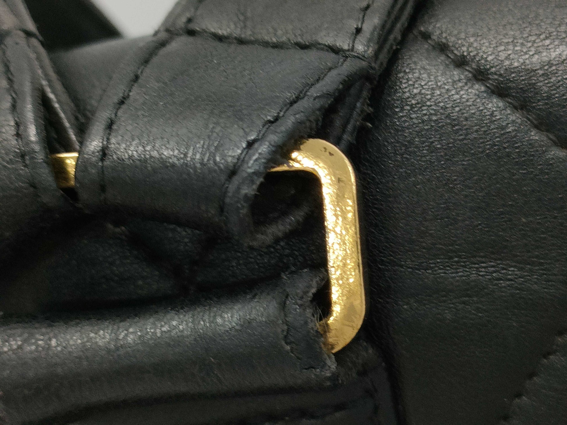 CHANEL Lambskin Black Backpack with Seal