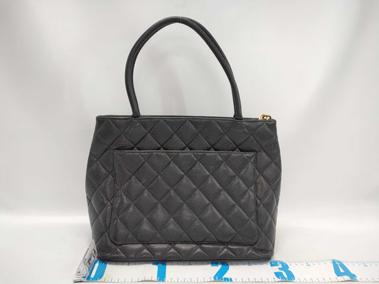 CHANEL Caviar Skin Reissue Tote Bag, Black, with Sticker and Card