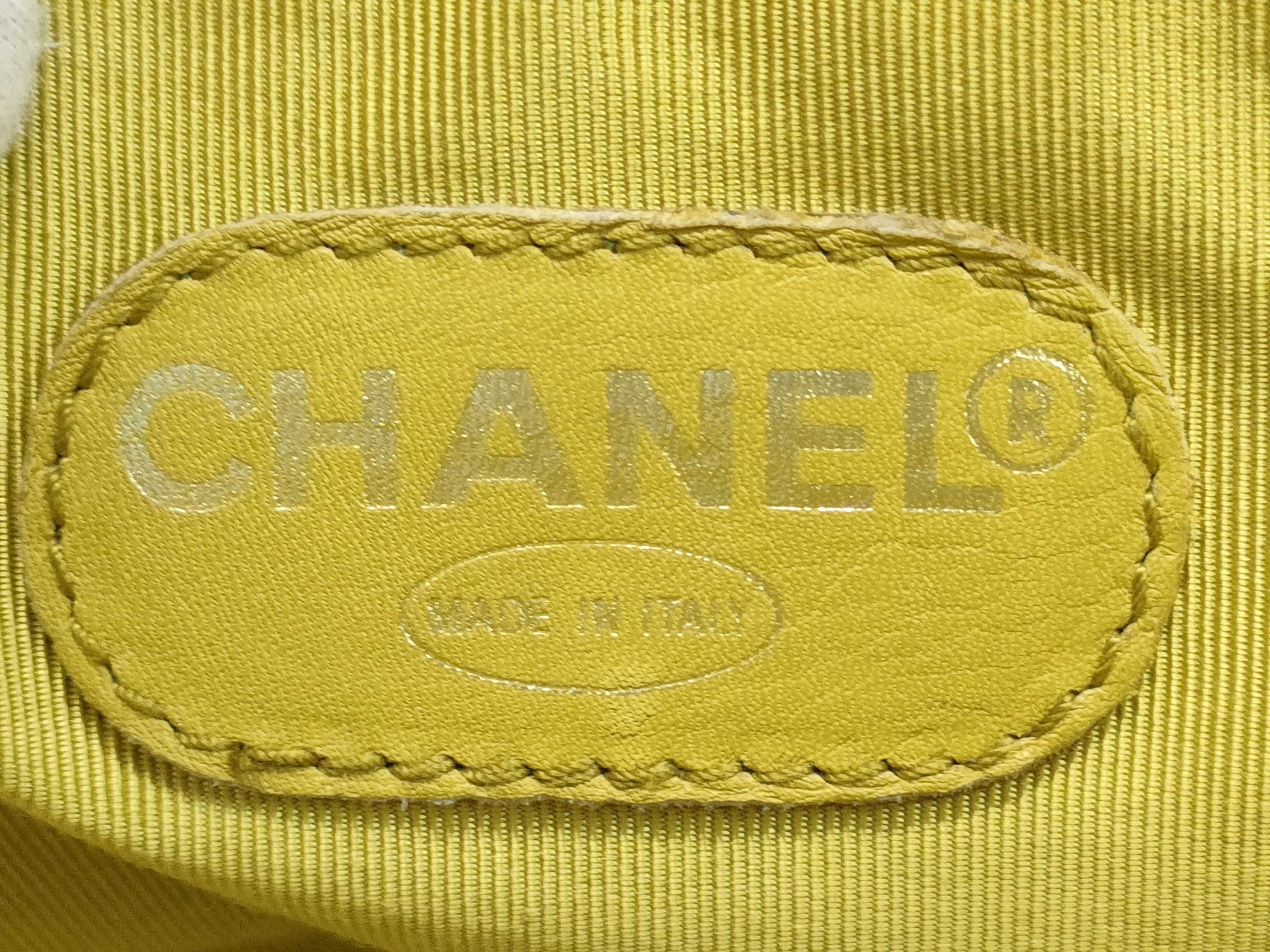 CHANEL Caviar Green Tote Bag with Sticker