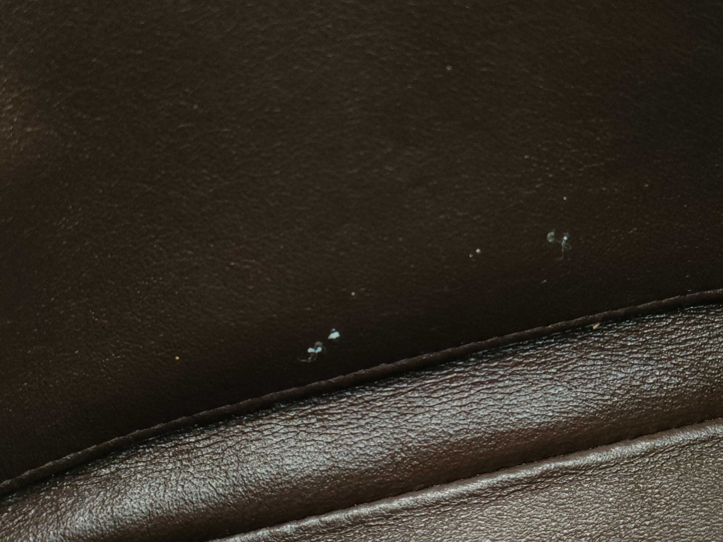 CHANEL Brown Lambskin Matelasse Handbag with Seal and Card