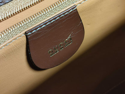 GUCCI Ladylock Brown Handbag with ST 000.23.0258