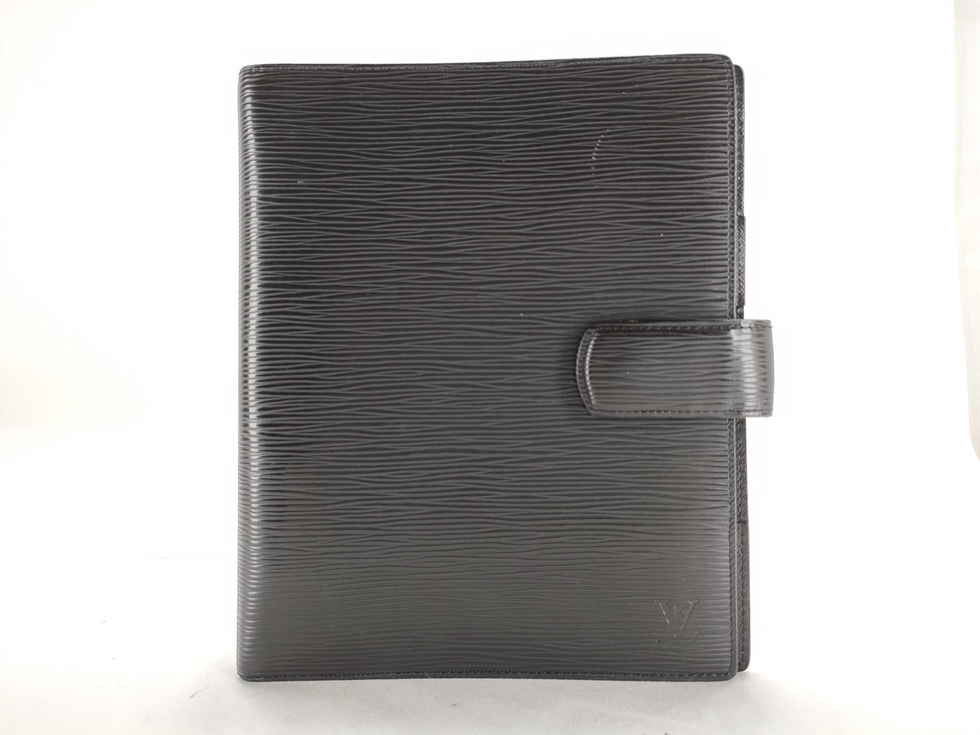 LOUIS VUITTON RFID Unverifiable TH4087 Epi Louis Vuitton Agenda GM Black Notebook Cover