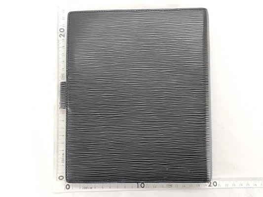 LOUIS VUITTON RFID Unverifiable TH4087 Epi Louis Vuitton Agenda GM Black Notebook Cover