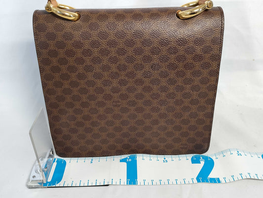 CELINE Macadam Double Flap Handbag with Gancini Hardware
