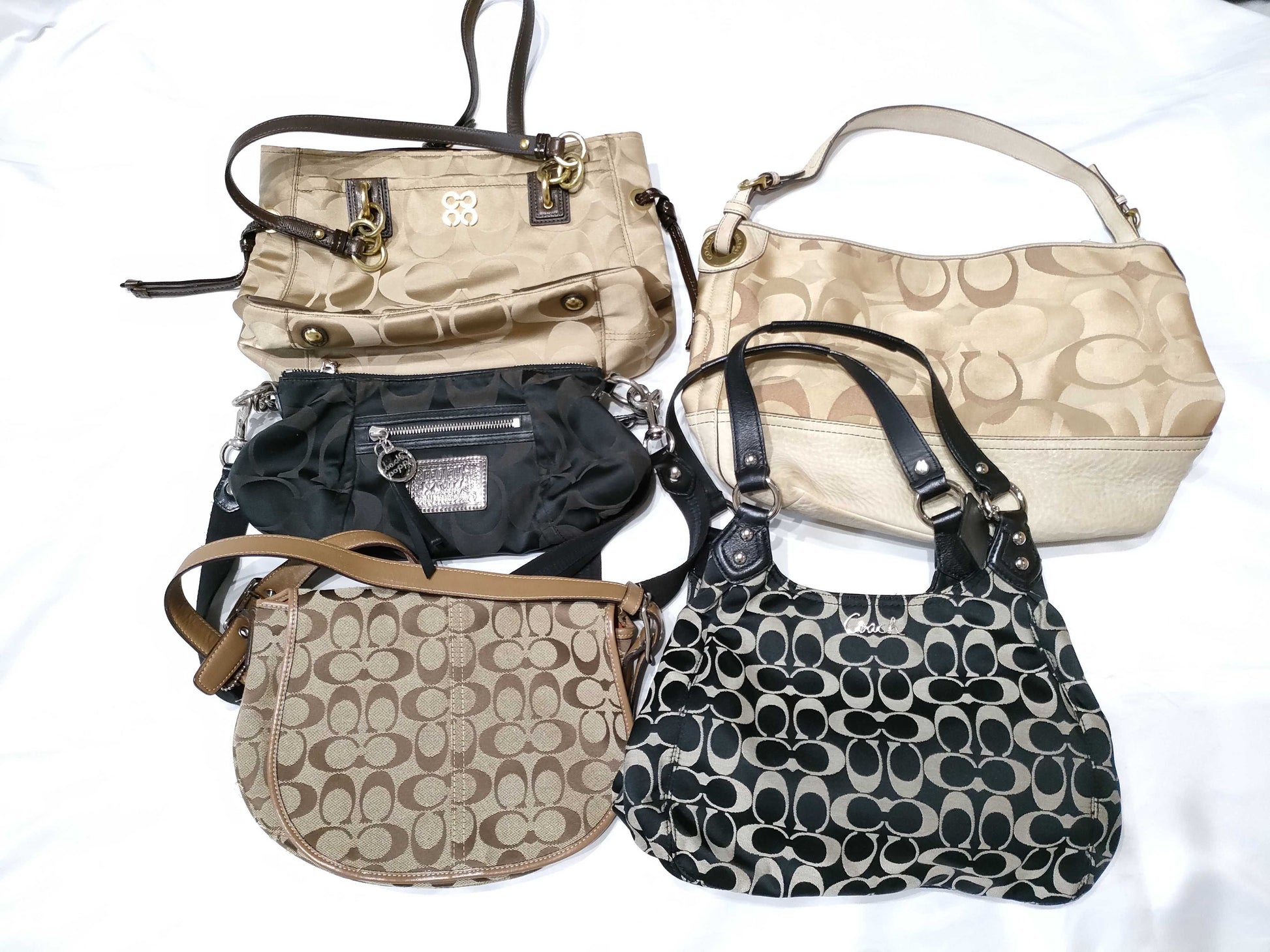 COACH 5-piece handbag set