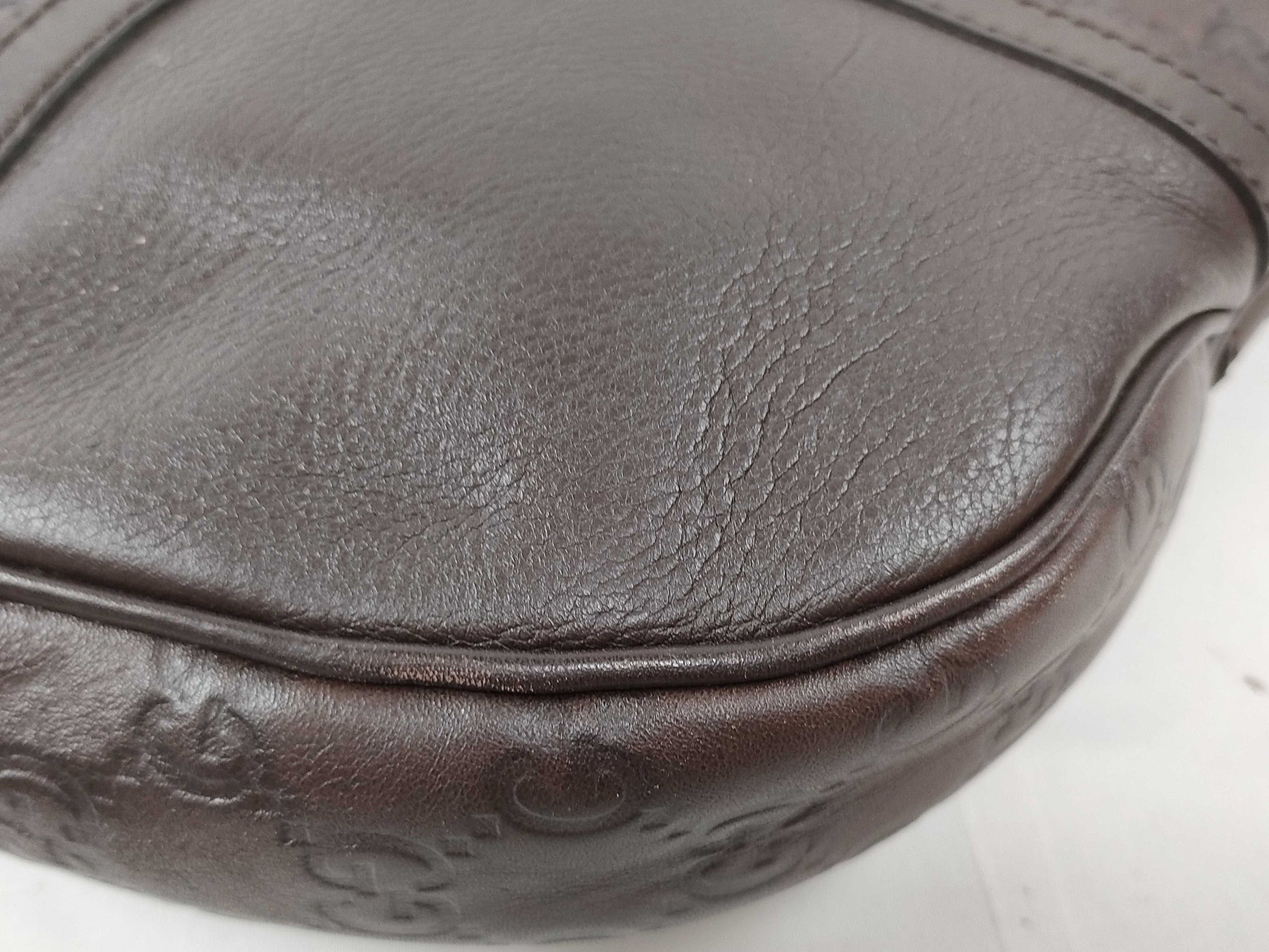 GUCCI Guccissima Interlocking Shoulder Bag