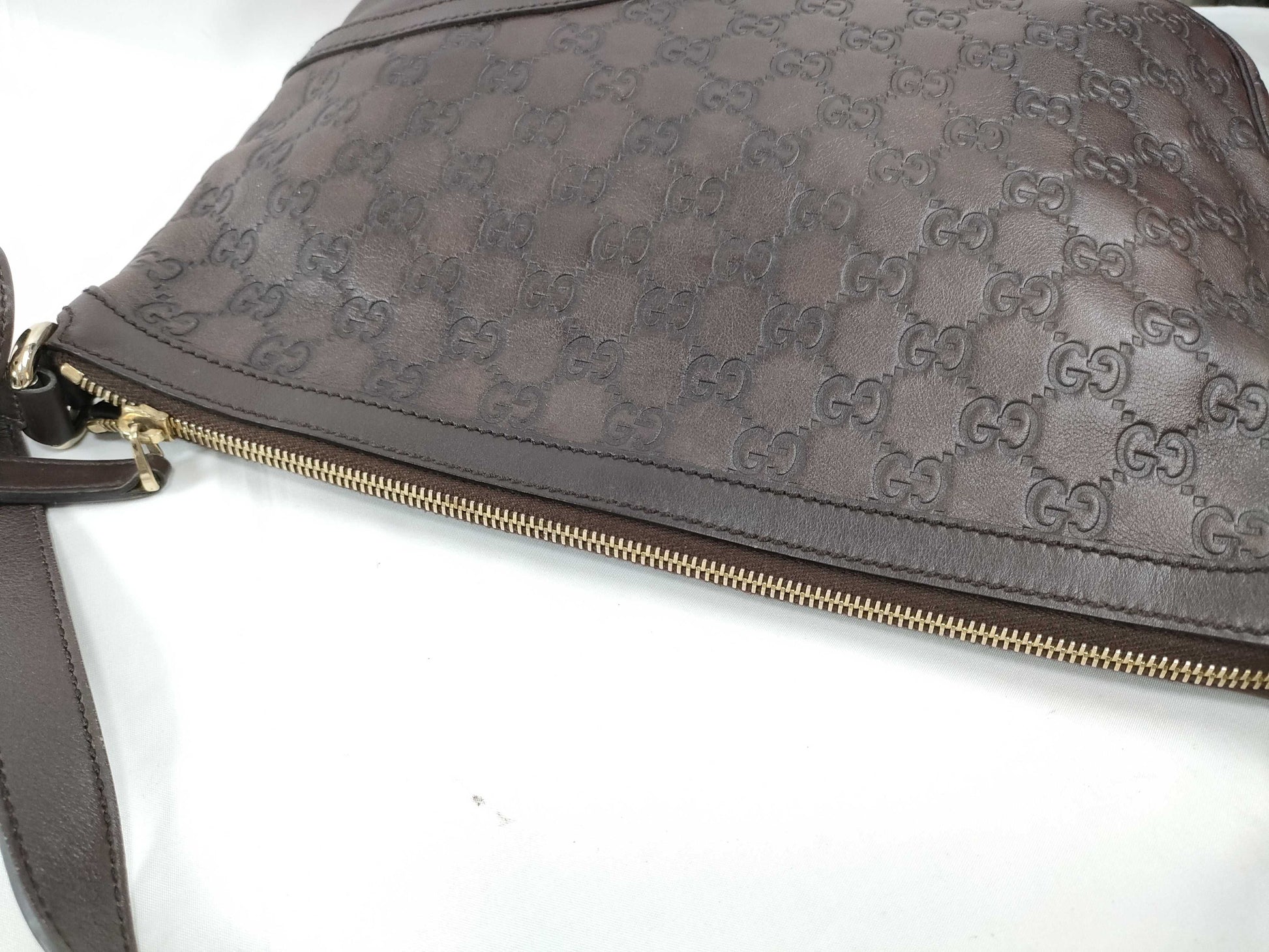 GUCCI Guccissima Interlocking Shoulder Bag