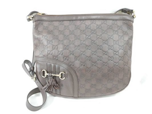 GUCCI Guccissima Interlocking Shoulder Bag