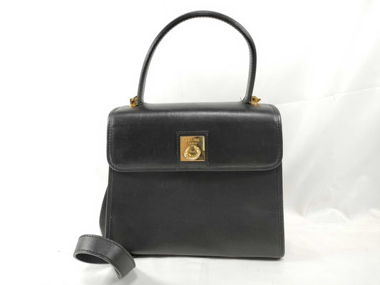 CELINE Gancini Top Handle 2-Way Shoulder Bag/Handbag