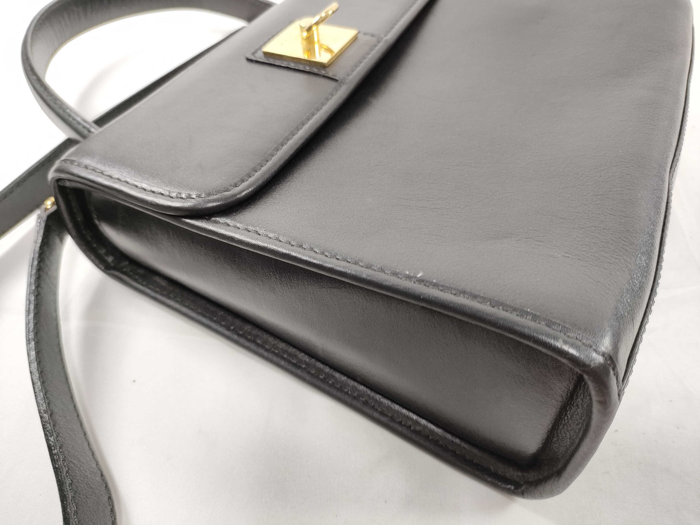 CELINE Gancini Top Handle 2-Way Shoulder Bag/Handbag