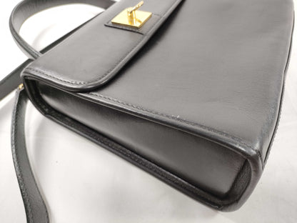 CELINE Gancini Top Handle 2-Way Shoulder Bag/Handbag