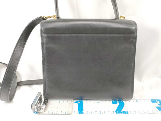 CELINE Gancini Top Handle 2-Way Shoulder Bag/Handbag