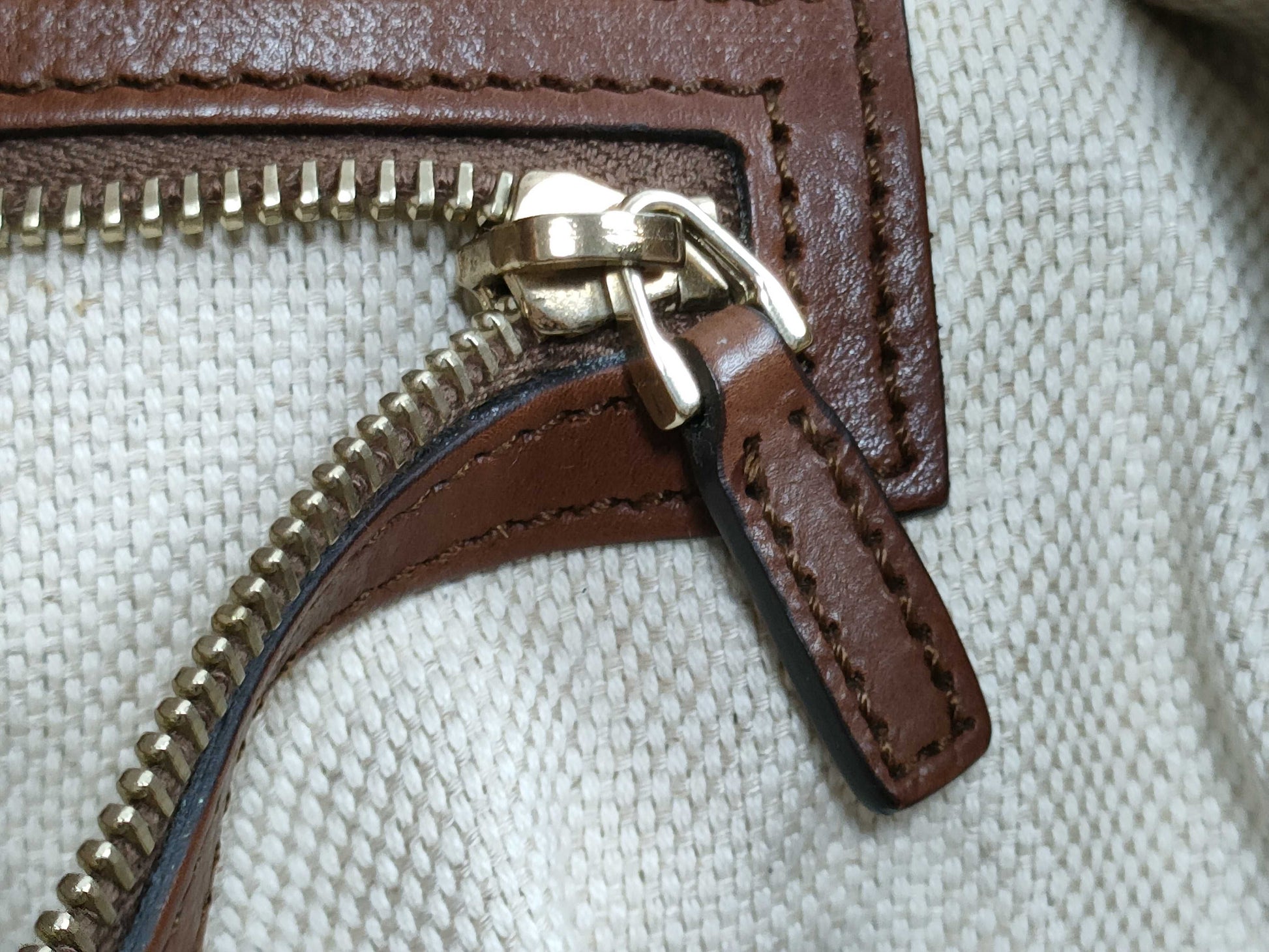 GUCCI Interlocking Tote Bag All Leather Boston Bag
