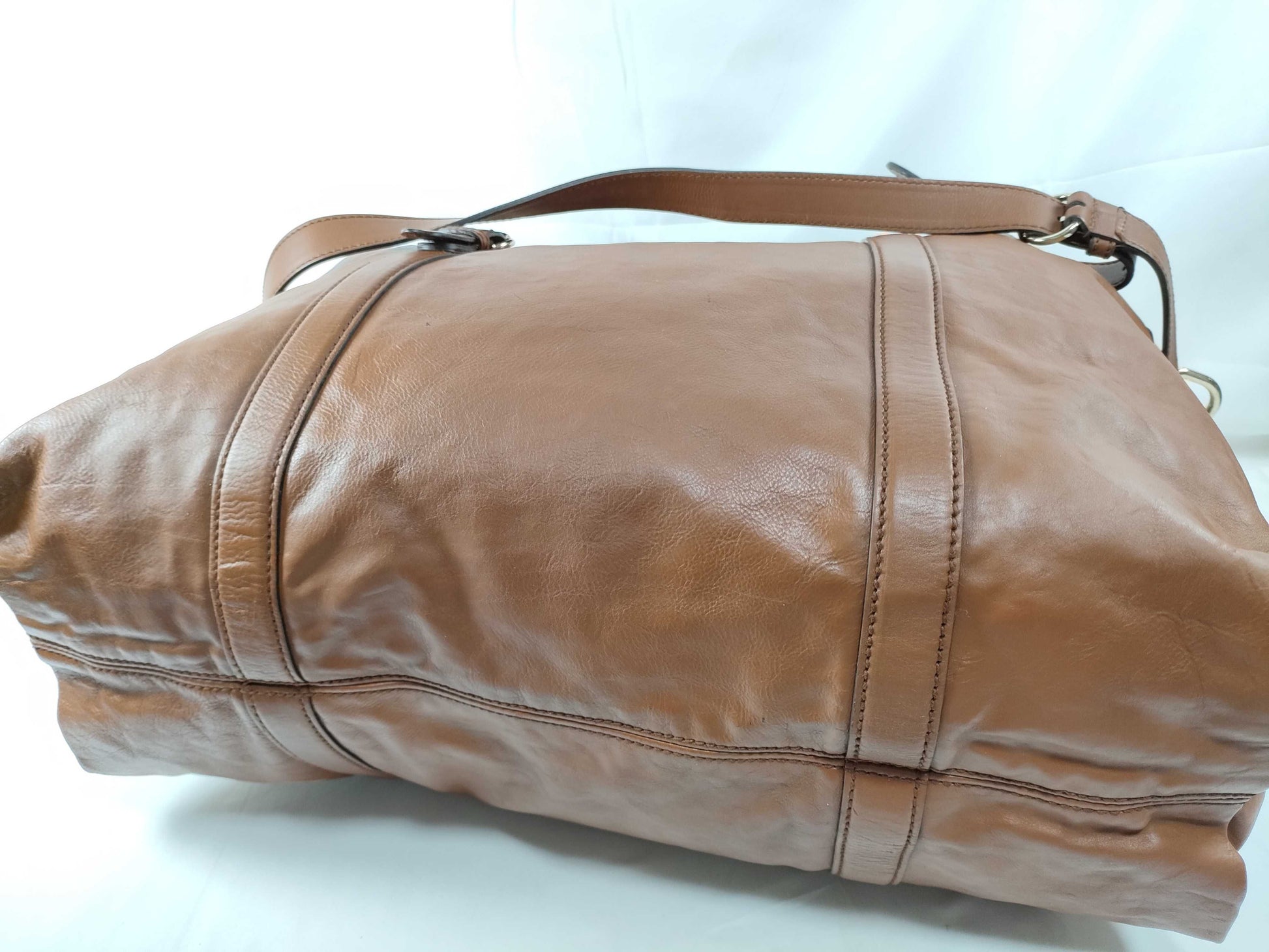 GUCCI Interlocking Tote Bag All Leather Boston Bag
