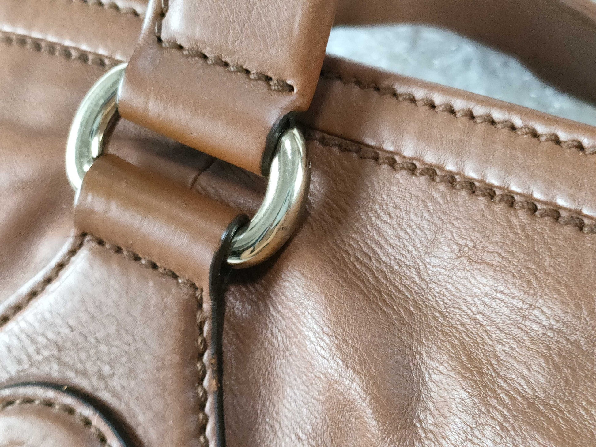 GUCCI Interlocking Tote Bag All Leather Boston Bag