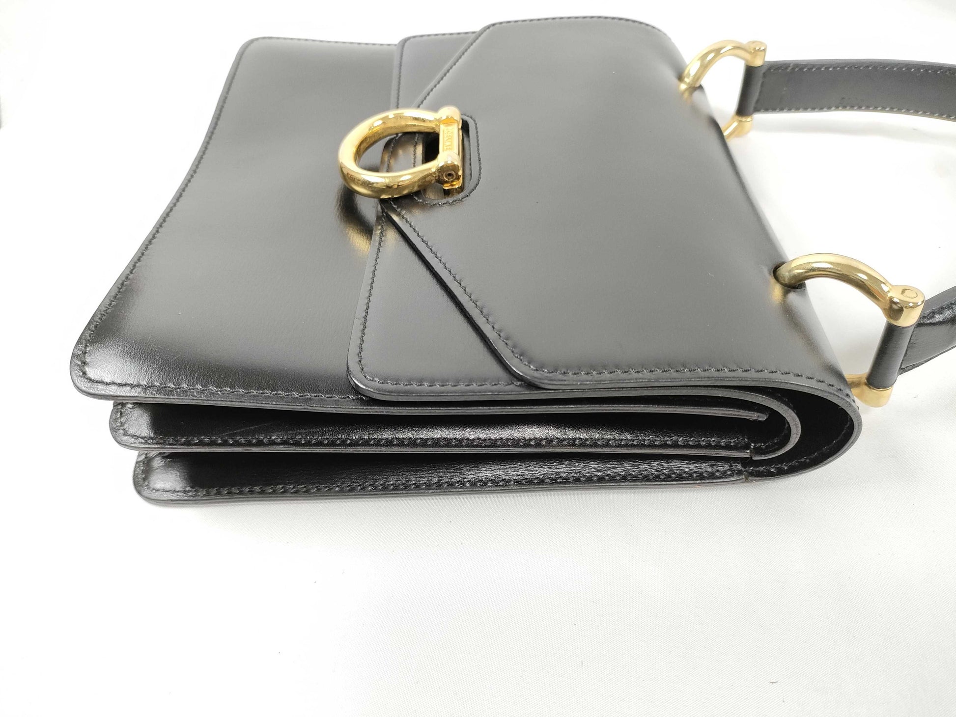 CELINE Gancini double flap handbag