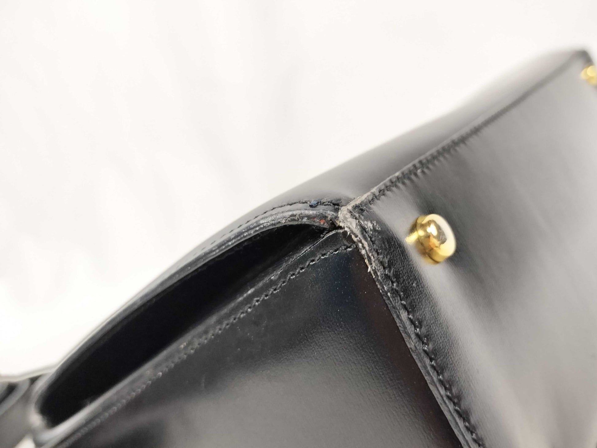 CELINE Gancini Box Calf Shoulder Bag