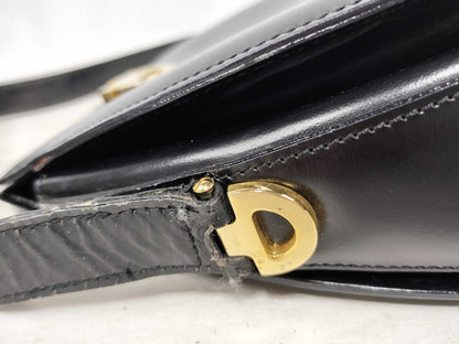 CELINE Gancini Box Calf Shoulder Bag