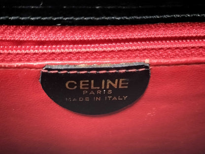 CELINE Gancini Box Calf Shoulder Bag