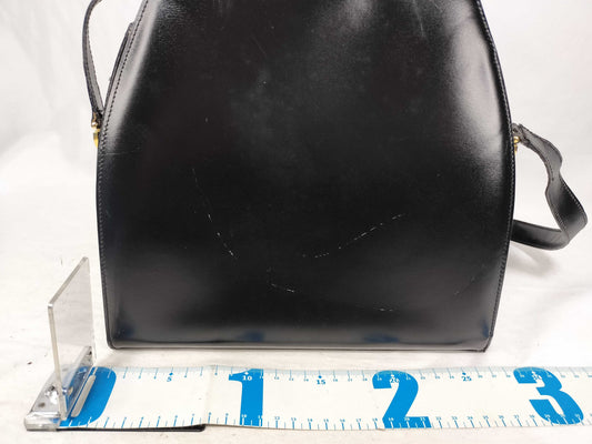 CELINE Gancini Box Calf Shoulder Bag
