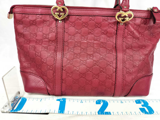 GUCCI GG Guccissima GG Twins Heart Tote Bag