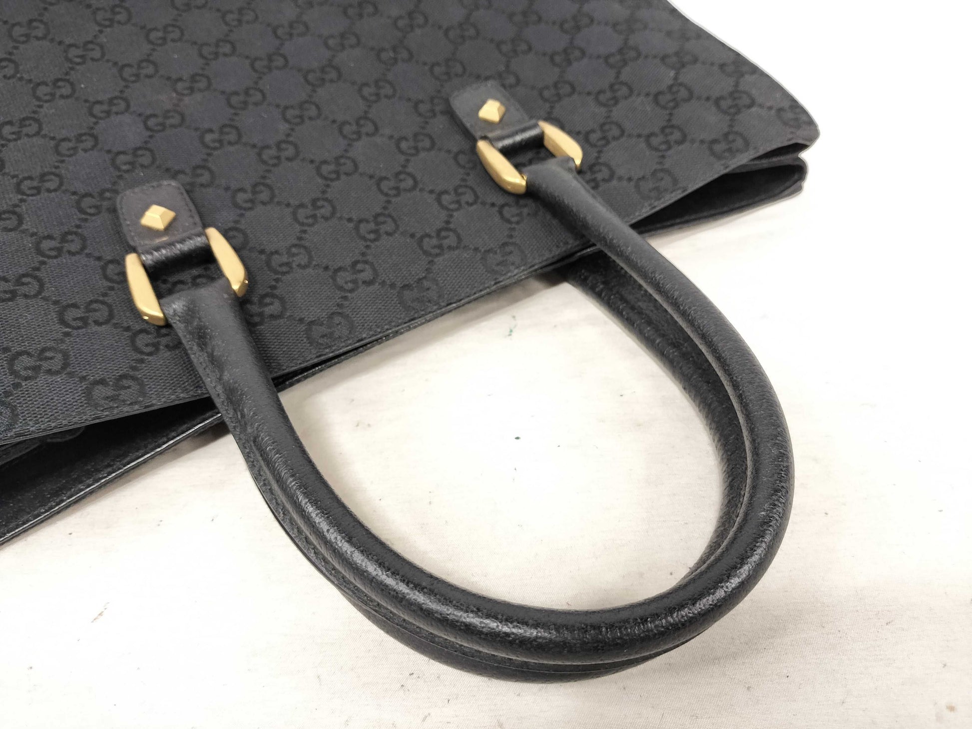 GUCCI GG Canvas Studded Tote Bag