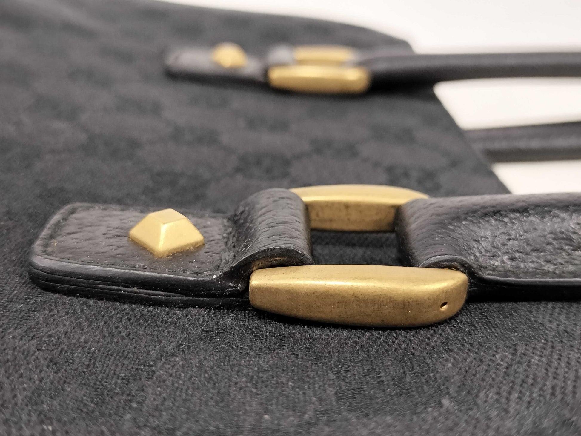 GUCCI GG Canvas Studded Tote Bag