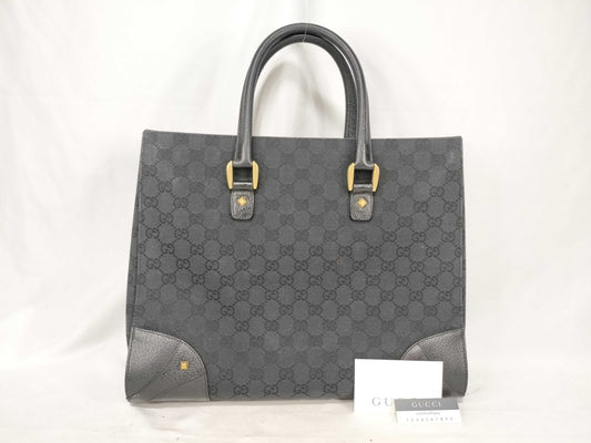 GUCCI GG Canvas Studded Tote Bag