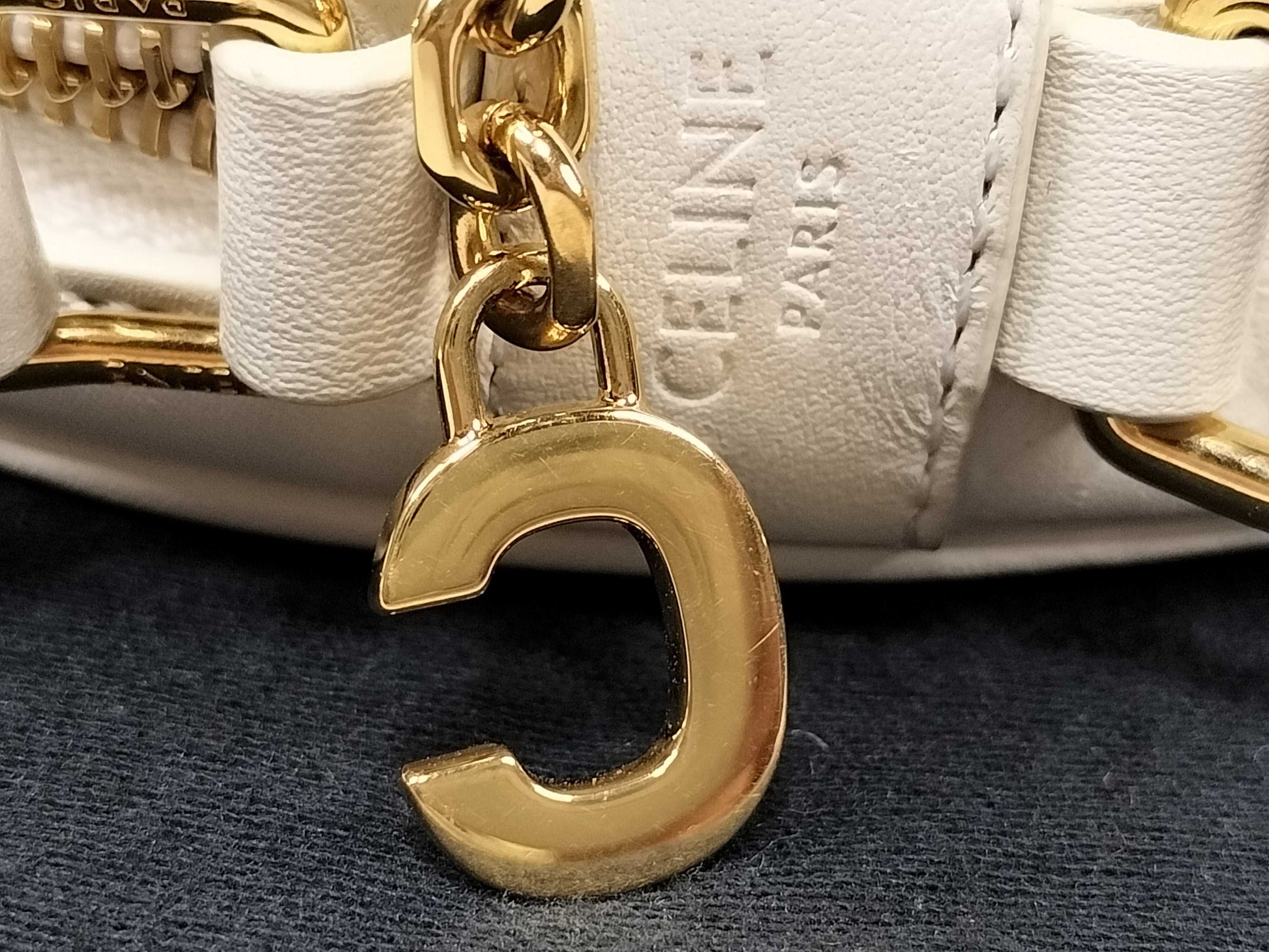 CELINE C Charm Quilted Shoulder Bag