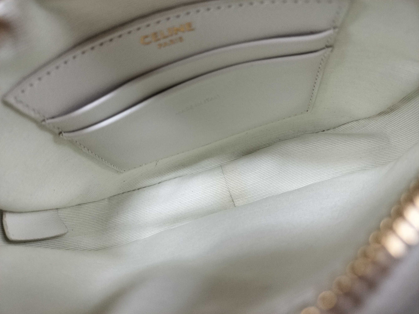 CELINE C Charm Quilted Shoulder Bag