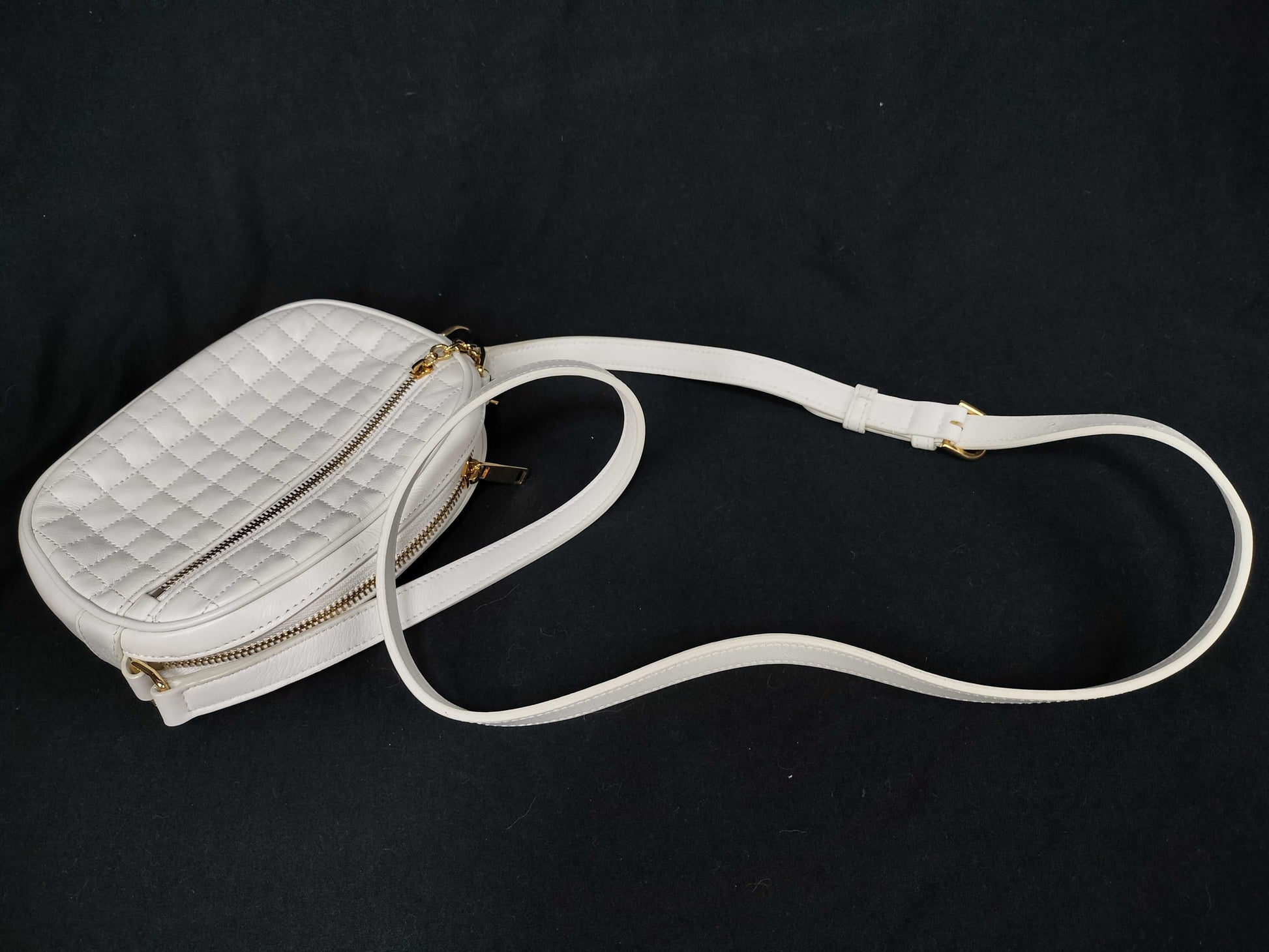 CELINE C Charm Quilted Shoulder Bag