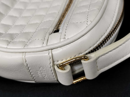CELINE C Charm Quilted Shoulder Bag