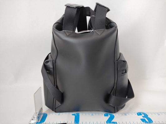 Hunter Original Medium Top Clip Backpack, Rubber Leather Rucksack