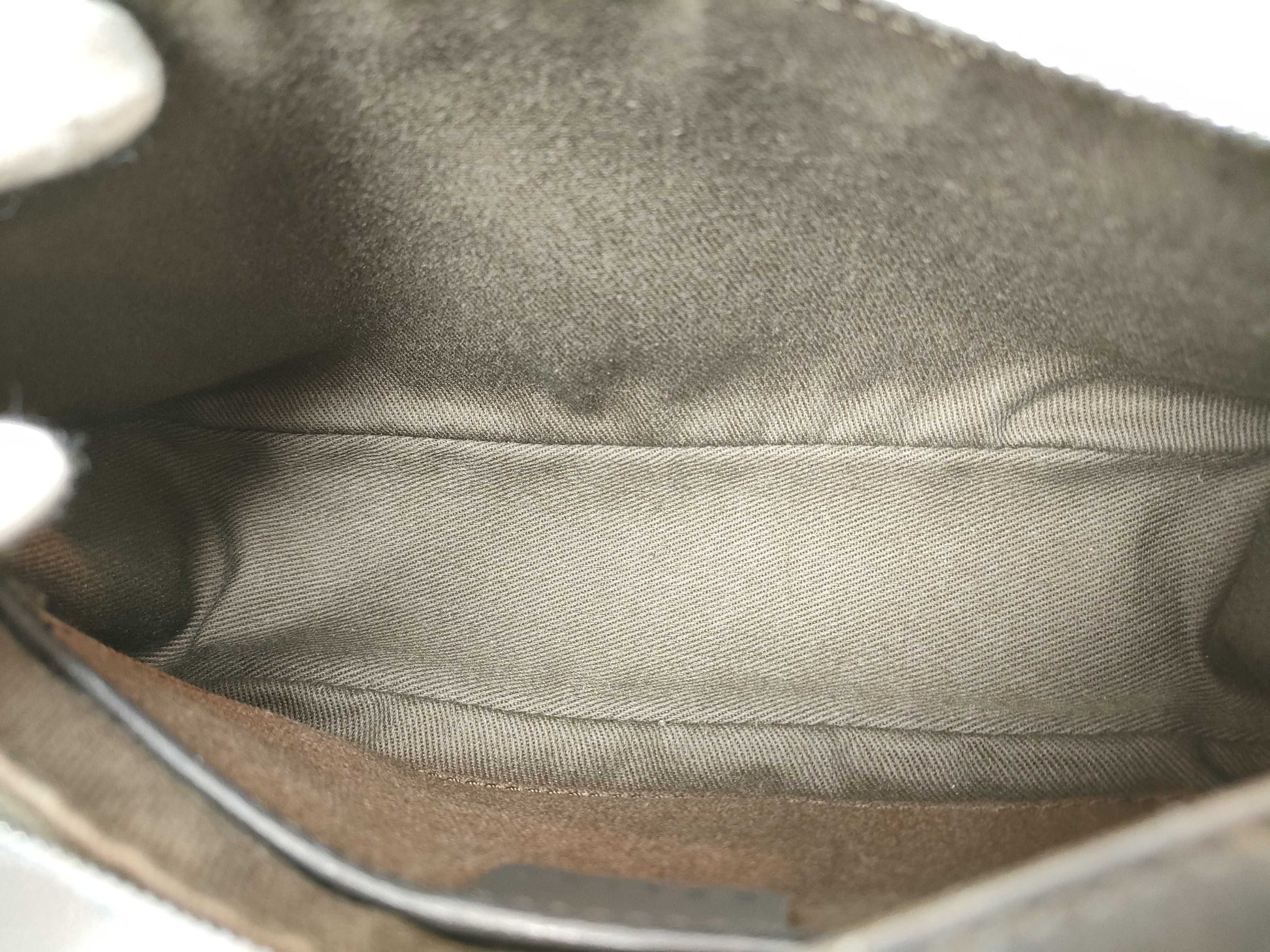 CELINE C Macadam Shoulder Bag, Gray, Handbag