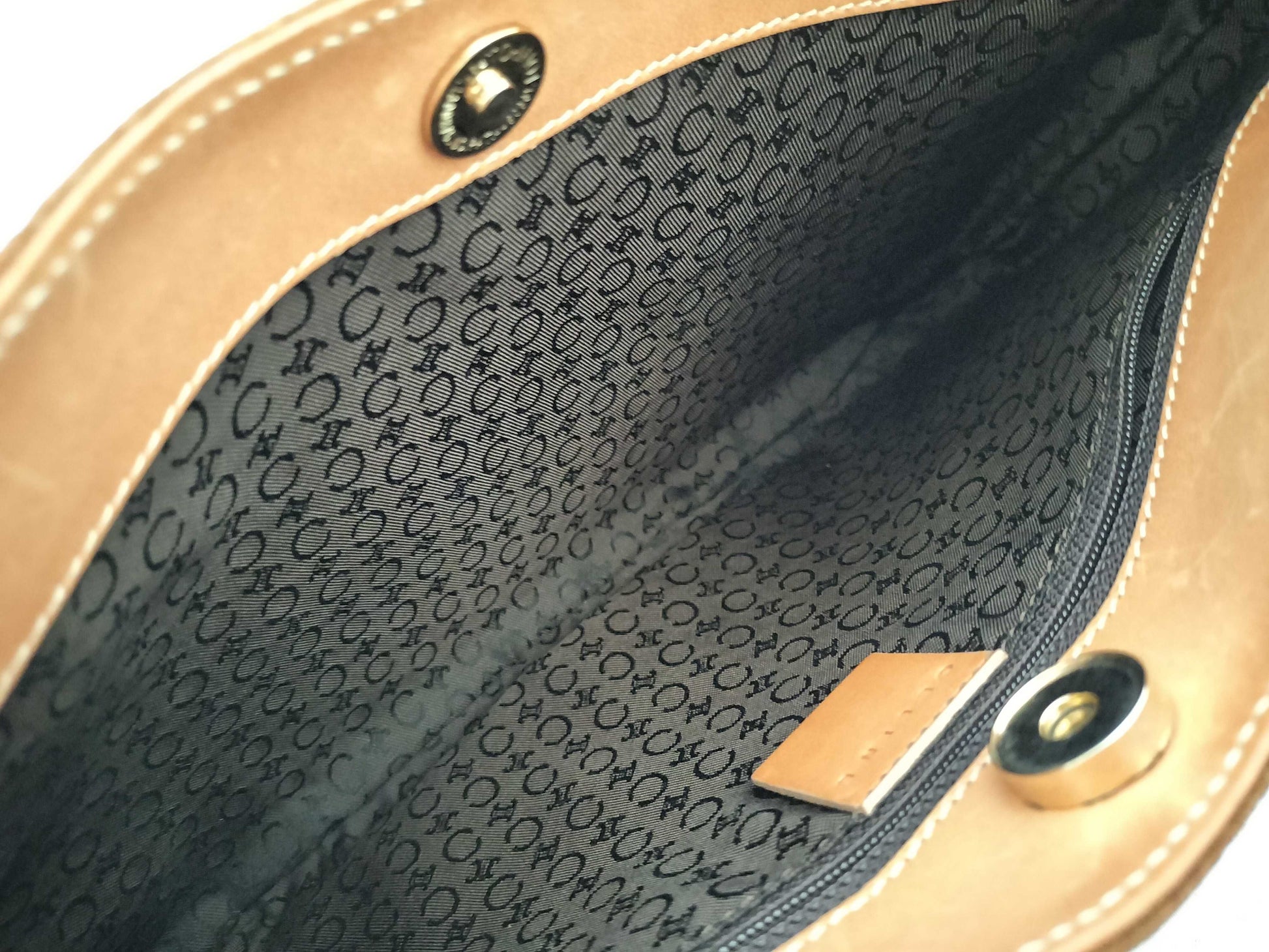 CELINE C Macadam Shoulder Bag Brown