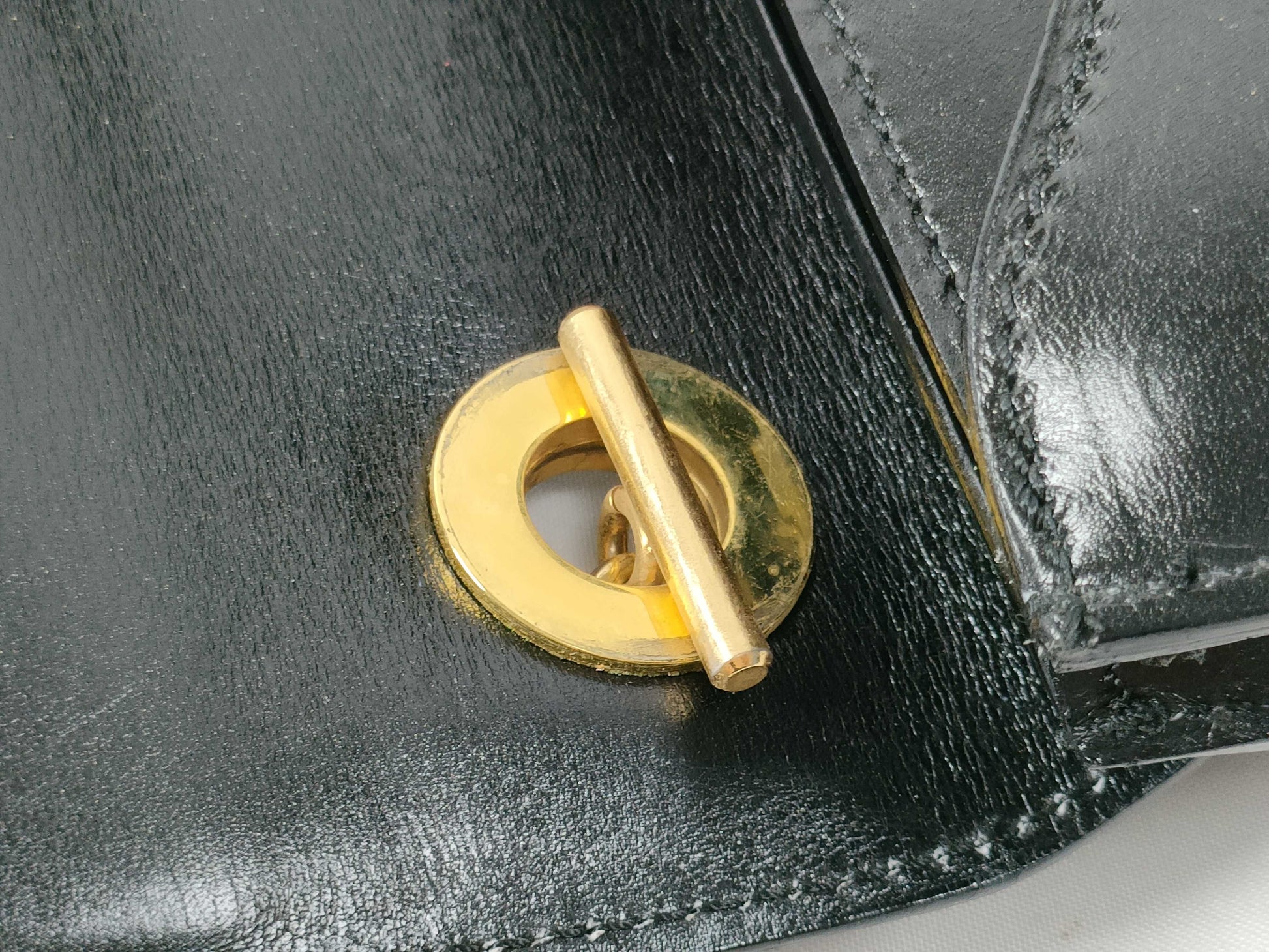 CELINE Gancini Mini Handbag in Box Calf Leather