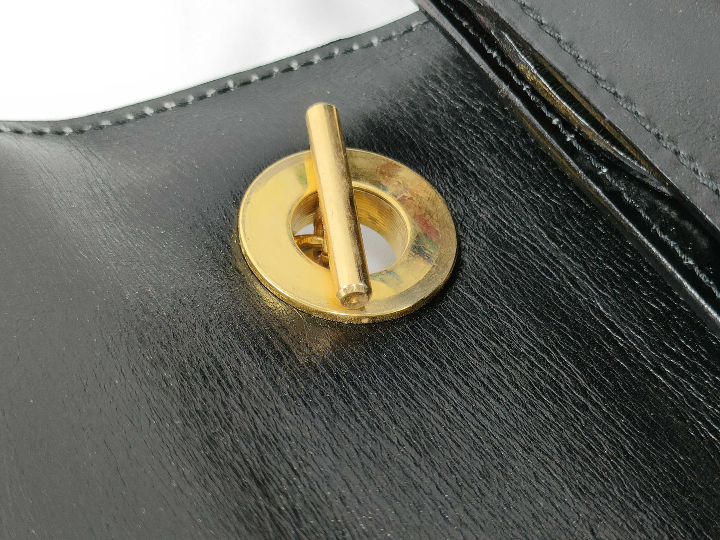 CELINE Gancini Mini Handbag in Box Calf Leather
