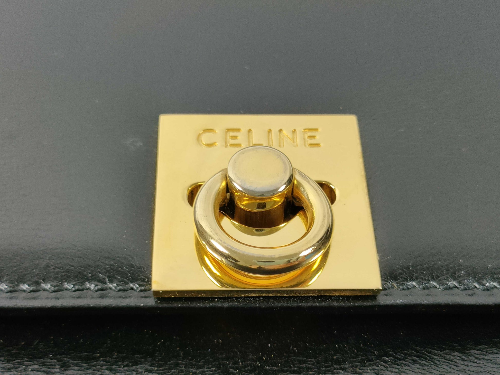 CELINE Gancini Mini Handbag in Box Calf Leather