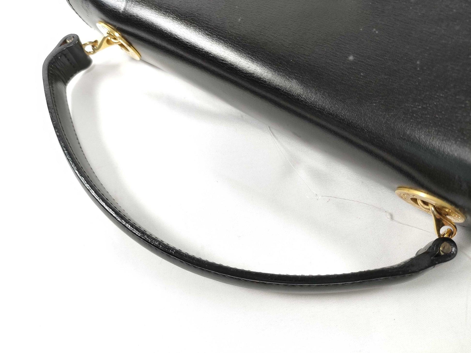 CELINE Gancini Mini Handbag in Box Calf Leather