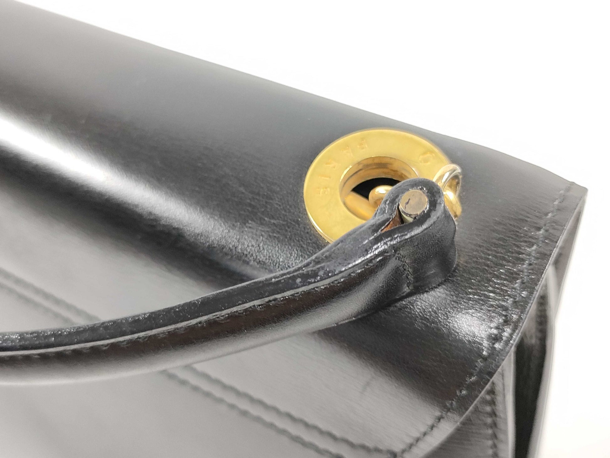 CELINE Gancini Mini Handbag in Box Calf Leather