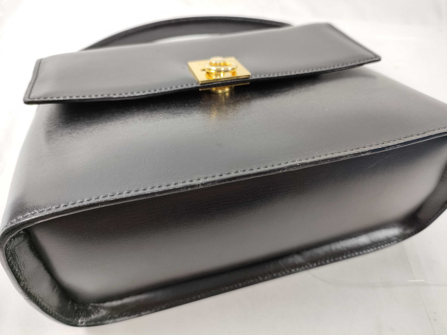 CELINE Gancini Mini Handbag in Box Calf Leather