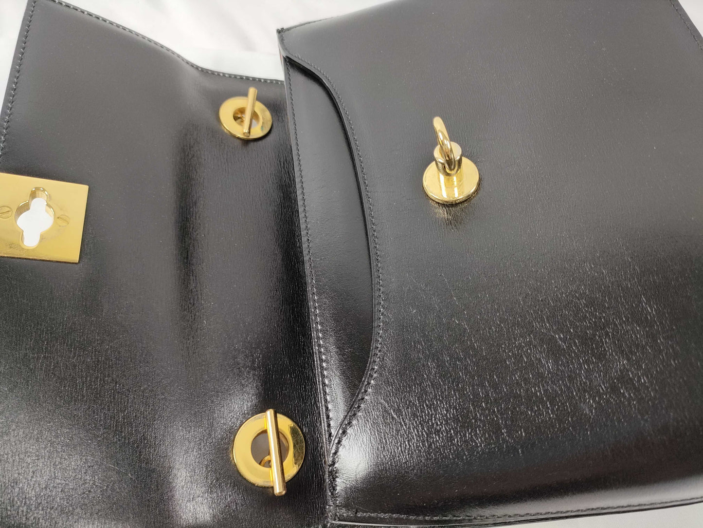 CELINE Gancini Mini Handbag in Box Calf Leather