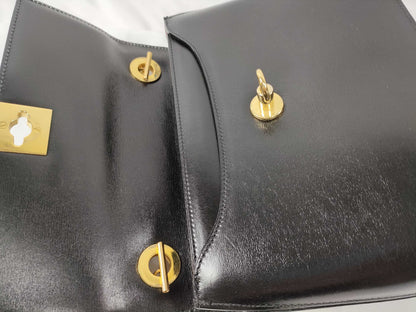 CELINE Gancini Mini Handbag in Box Calf Leather